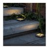 Solar Lights |   Wholesale 4Pcs 8LEDs Solar Powered Buried Light Underground Lamp for Outdoor Path Way Patio Garden Yard warm light LED Lighting Solar Lights