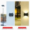 Solar Lights |   Wholesale 4pcs Led Outdoor Solar Lamp Intelligent Sensor Waterproof Automatic Garden Decorative Light Wall Lamp 2LED [Warm Light] LED Lighting 2LED [Warm Light]