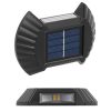 Solar Lights |   Wholesale 4pcs Led Outdoor Solar Lamp Intelligent Sensor Waterproof Automatic Garden Decorative Light Wall Lamp 8LED [Warm Light] LED Lighting 8LED [Warm Light]