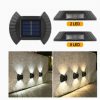 Solar Lights |   Wholesale 4pcs Led Outdoor Solar Lamp Intelligent Sensor Waterproof Automatic Garden Decorative Light Wall Lamp 8LED [Warm Light] LED Lighting 8LED [Warm Light]