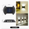 Solar Lights |   Wholesale 4pcs Led Outdoor Solar Lamp Intelligent Sensor Waterproof Automatic Garden Decorative Light Wall Lamp 8LED [white light] LED Lighting 8LED [white light]