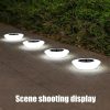 Solar Lights |   Wholesale 4pcs Solar Ground Light With 14 LED Beads Rechargeable Solar Panel Outdoor Solar Landscape Lights IP65 Waterproof Warm Light In-Ground Lamp For Backyard Lawn 【warm light】 LED Lighting Solar Lights