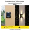 Solar Lights |   Wholesale 4pcs Solar Wall Lights Intelligent Light Control System Outdoor Waterproof Courtyard Garden Landscape Decoration warm light LED Lighting Solar Lights