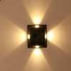 Solar Lights |   Wholesale 4pcs Solar Wall Lights Intelligent Light Control System Outdoor Waterproof Courtyard Garden Landscape Decoration white light LED Lighting Solar Lights