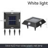 Solar Lights |   Wholesale 4pcs Solar Wall Lights Intelligent Light Control System Outdoor Waterproof Courtyard Garden Landscape Decoration white light LED Lighting Solar Lights