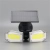 Solar Lights |   Wholesale 500lm Solar Split Wall Lamp Human Body Induction Lighting Street Lamp Outdoor Light Split double-head 130COB LED Lighting Solar Lights