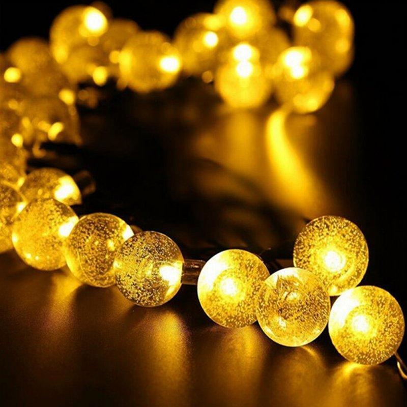 Solar Lights |   Wholesale 6.5M 30LED Solar-powered Bubble String Lights Night Light Garden Home Party Bar Decoration warm white LED Lighting Solar Lights