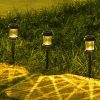 Solar Lights |   Wholesale 6 Pack LED Solar Lights Outdoor Waterproof Auto On/Off Glass Decorative 360° Lighting Garden Lights For Outside Landscape Walkway white light LED Lighting Solar Lights