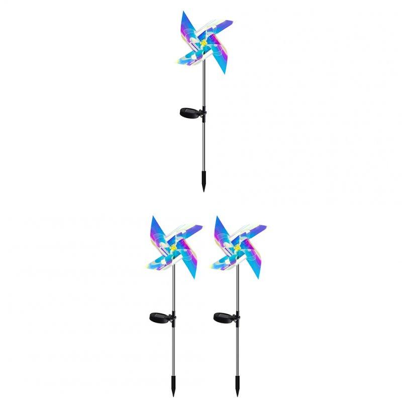 Solar Lights |   Wholesale 66CM Solar Windmill Lights With 2V120MA Solar Panel IP65 Waterproof Energy Saving Auto On/off Outdoor Courtyard Lawn Lamp 1pc LED Lighting 1pc