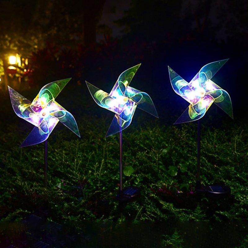 Solar Lights |   Wholesale 66CM Solar Windmill Lights With 2V120MA Solar Panel IP65 Waterproof Energy Saving Auto On/off Outdoor Courtyard Lawn Lamp 1pc LED Lighting 1pc