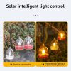 Solar Lights |   Wholesale 6Pcs Led Solar Candles Lamp With Intelligent Light Control IP65 Waterproof 3D Floating Tea Candles Light Night Light For Wedding Garden Balcony Party 【White Shell】 LED Lighting Solar Lights