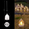 Solar Lights |   Wholesale 6Pcs Led Solar Candles Lamp With Intelligent Light Control IP65 Waterproof 3D Floating Tea Candles Light Night Light For Wedding Garden Balcony Party 【White Shell】 LED Lighting Solar Lights