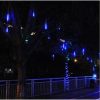 Solar Lights |   Wholesale 8 Tubes/Set LED 30cm Meteor Shower Solar Lamp Falling Rain Fairy String Lights Ultra Bright Drop Decoration Light blue LED Lighting Blue