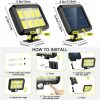 Solar Lights |   Wholesale 9000lm Outdoor Led Solar Light With 3 Lighting Modes Energy Saving Motion Sensor Light 160COB with 3 Lighting Modes LED Lighting 160COB with 3 Lighting Modes