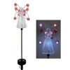 Solar Lights |   Wholesale Angel Garden Stake Lights Outdoor Waterproof Energy Saving Solar Lamps with 7 Leds Purple LED Lighting Purple