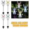 Solar Lights |   Wholesale Angel Garden Stake Lights Outdoor Waterproof Energy Saving Solar Lamps with 7 Leds Purple LED Lighting Purple