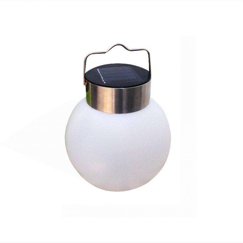 Solar Lights |   Wholesale LED Ball Shape Outdoor Solar-Powered Hanging Lamp Street Light Decoration white light LED Lighting Solar Lights