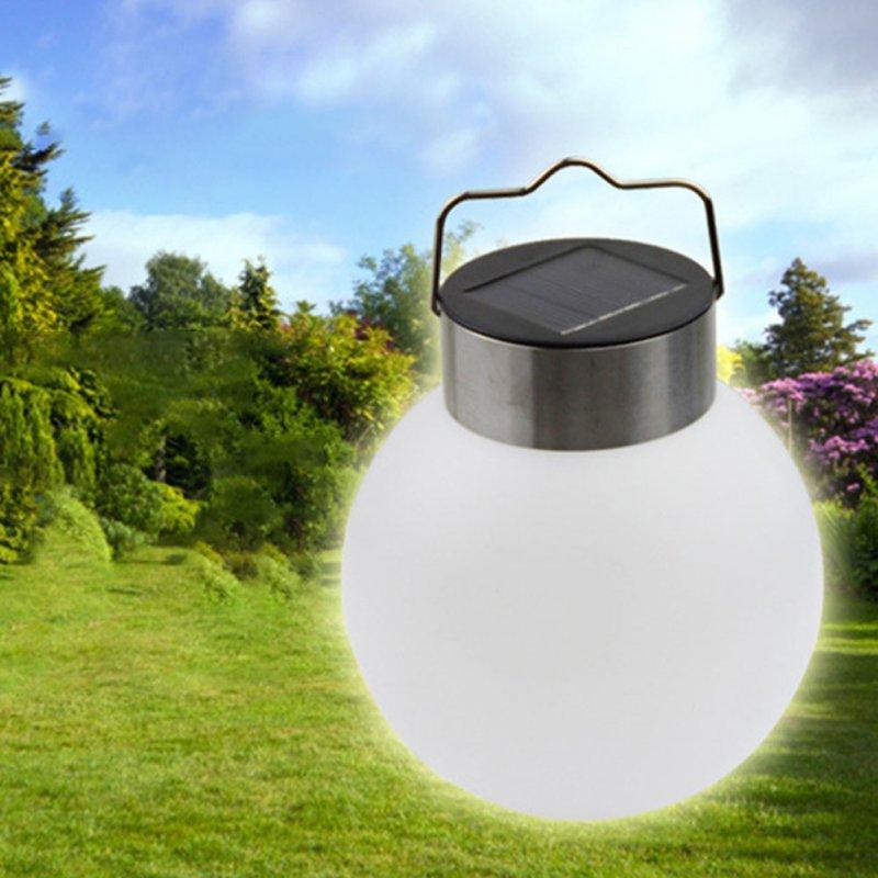 Solar Lights |   Wholesale LED Ball Shape Outdoor Solar-Powered Hanging Lamp Street Light Decoration white light LED Lighting Solar Lights