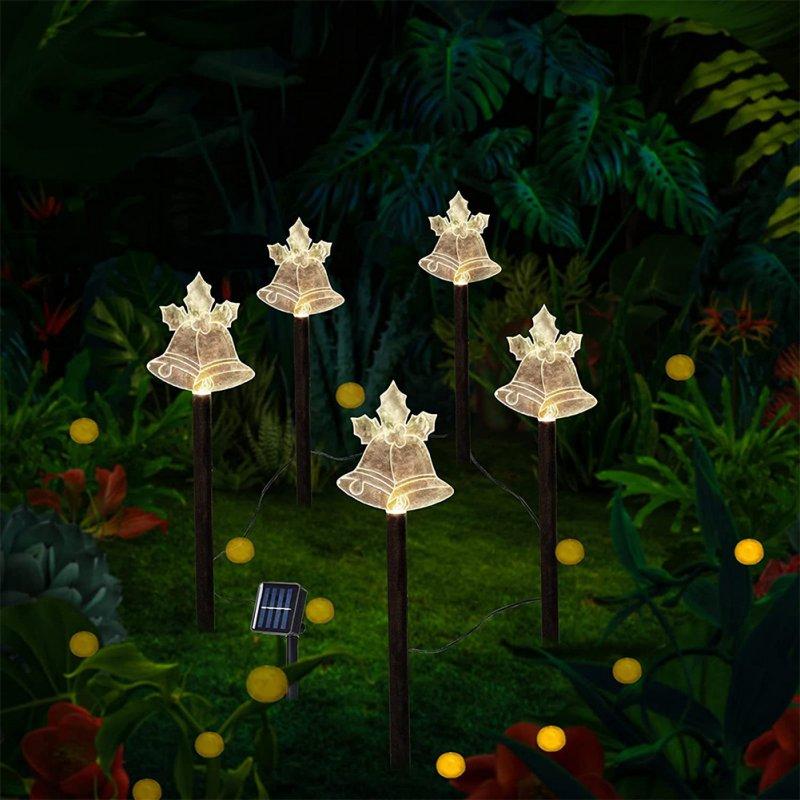 Solar Lights |   Wholesale Led Christmas Solar Lawn Light Ip65 Waterproof Energy Saving Fairy Lights for Courtyard Garden Patio Decoration Bell LED Lighting Bell