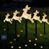 Solar Lights |   Wholesale Led Christmas Solar Lawn Light Ip65 Waterproof Energy Saving Fairy Lights for Courtyard Garden Patio Decoration Reindeer LED Lighting Reindeer