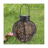 Solar Lights |   Wholesale LED Hanging Solar Lanterns with Handle Outdoor Garden Lights Decoration Bronze LED Lighting Bronze