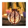 Solar Lights |   Wholesale LED Hanging Solar Lanterns with Handle Outdoor Garden Lights Decoration Bronze LED Lighting Bronze