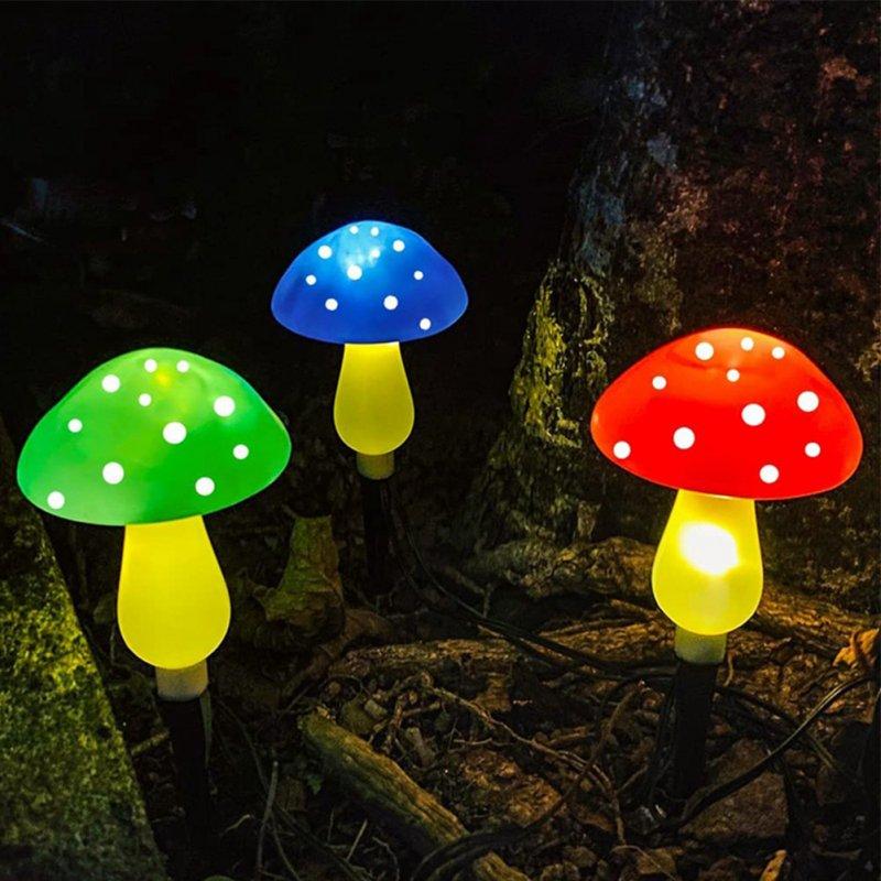 Solar Lights |   Wholesale Led Outdoor Solar Lights Mushroom Shape Luminous String Lamp for Lawn Garden Patio Street Decoration LED Lighting (red, yellow, blue & green)