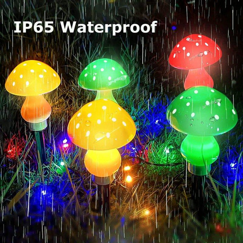 Solar Lights |   Wholesale Led Outdoor Solar Lights Mushroom Shape Luminous String Lamp for Lawn Garden Patio Street Decoration LED Lighting (red, yellow, blue & green)