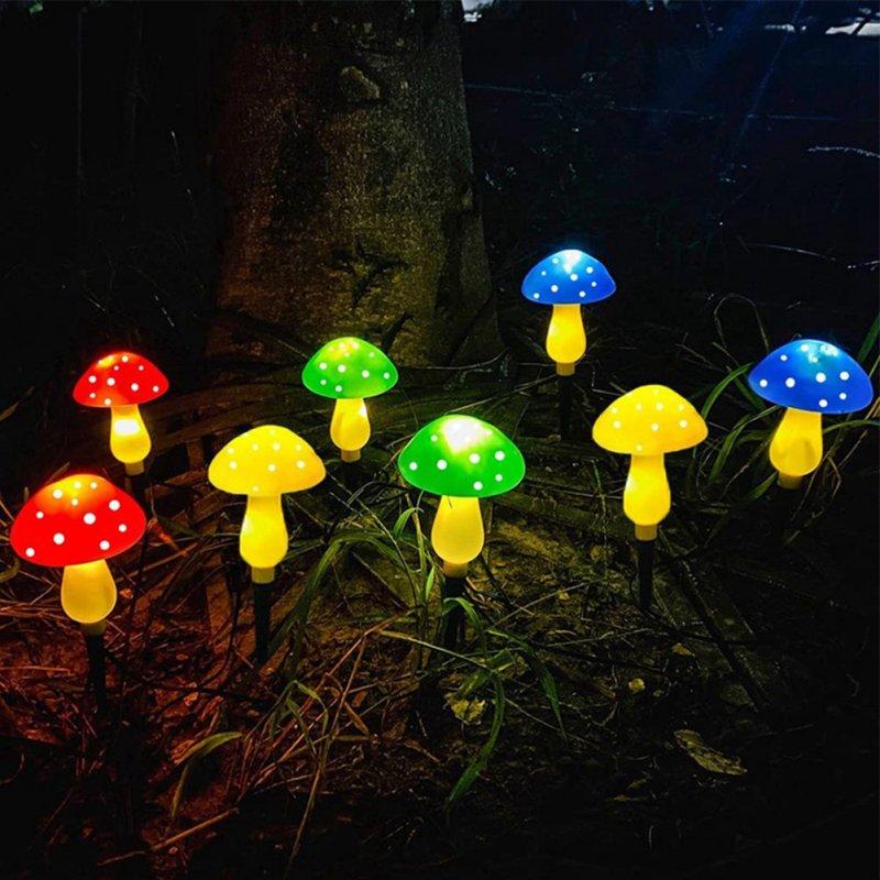 Solar Lights |   Wholesale Led Outdoor Solar Lights Mushroom Shape Luminous String Lamp for Lawn Garden Patio Street Decoration LED Lighting (red, yellow, blue & green)