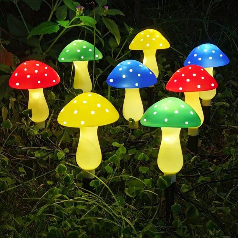 Solar Lights |   Wholesale Led Outdoor Solar Lights Mushroom Shape Luminous String Lamp for Lawn Garden Patio Street Decoration LED Lighting (red, yellow, blue & green)