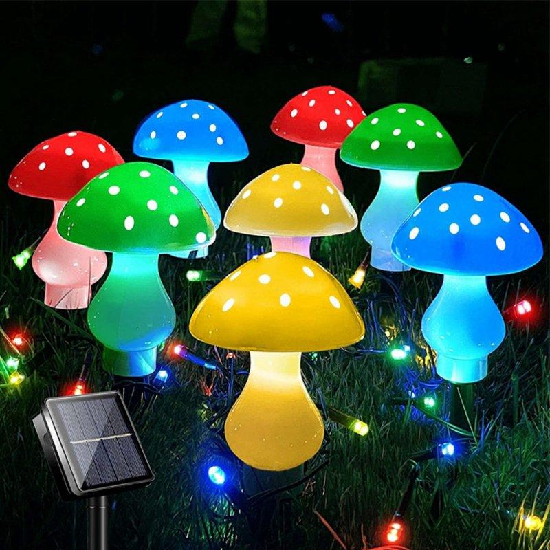 Solar Lights |   Wholesale Led Outdoor Solar Lights Mushroom Shape Luminous String Lamp for Lawn Garden Patio Street Decoration LED Lighting (red, yellow, blue & green)