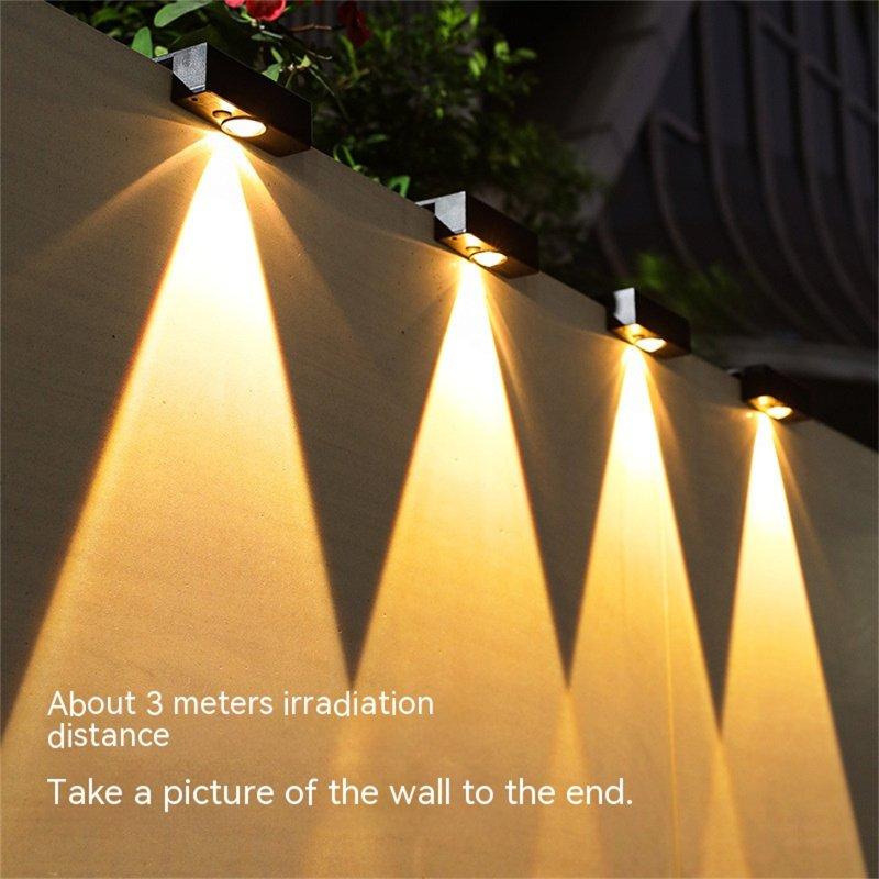 Solar Lights |   Wholesale LED Solar Deck Lights Outdoor Waterproof Solar Powered Step Lights For Stairs Step Fence Yard Patio Pathway warm light LED Lighting Solar Lights