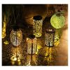 Solar Lights |   Wholesale LED Solar Lanterns Outdoor Hanging Decorative Night Light for Table Patio Courtyard Garden  warm light_Oval LED Lighting Solar Lights