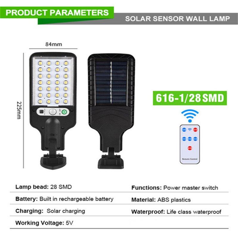 Solar Lights |   Wholesale Led Solar Light 3 Modes Waterproof Motion Sensor Outdoor Street Wall Light For Outdoor Garden Patio Yard 616-1 solar street light LED Lighting 616-1 solar street light