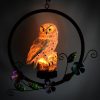 Solar Lights |   Wholesale LED  Solar Owl Shape Night Light Hanging Lamp for Courtyard Decoration white LED Lighting Solar Lights