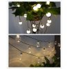 Solar Lights |   Wholesale LED Solar Powered Ball Bulb String Lights Light Sensor Lamp Garden Yard Home Party Decoration Transparent shell Warm white light_4M10 light LED Lighting Solar Lights