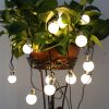 Solar Lights |   Wholesale LED Solar Powered Ball Bulb String Lights Light Sensor Lamp Garden Yard Home Party Decoration Transparent shell Warm white light_4M10 light LED Lighting Solar Lights