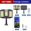 Solar Lights |   Wholesale Led Solar Street Light 10000lm Waterproof Motion Sensor Outdoor Wall Lamp V97-264 33COB RC LED Lighting Solar Lights