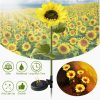 Solar Lights |   Wholesale Led Solar Sunflower Lights Ip65 Waterproof Outdoor Landscape Lamp For Courtyard/villa/garden Decor three heads LED Lighting Solar Lights