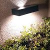 Solar Lights |   Wholesale LED Solar Wall Lamp Light Control Induction High Bright Aluminum Alloy Light for Outdoor Yard Garden Fence White light LED Lighting Solar Lights