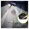 Solar Lights |   Wholesale LED Solar Wall Light Outdoor Waterproof Motion Sensor Rotating Lamp for Garden Decoration White light LED Lighting Solar Lights