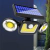 Solar Lights |   Wholesale LED Solar Wall Light Outdoor Waterproof Motion Sensor Rotating Lamp for Garden Decoration White light LED Lighting Solar Lights