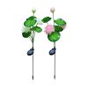 Solar Lights |   Wholesale LED Waterproof Solar Power Lamp Lotus Flower Shape Lawn Lamps Night Light for Outdoor Garden Yard Decor 3 lotus white LED Lighting 3 lotus white