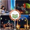 Solar Lights |   Wholesale Mosaic Solar Lanterns Outdoor Hanging Lights Solar Table Lamps Cool Color Mosaic Glass Lights For Garden Pathway Cylindrical blue LED Lighting Cylindrical blue