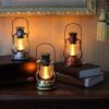 Solar Lights |   Wholesale Outdoor Led Solar Lamp Retro Creative Kerosene Lamp Hanging Emergency Light for Picnic Copper Color LED Lighting Copper color