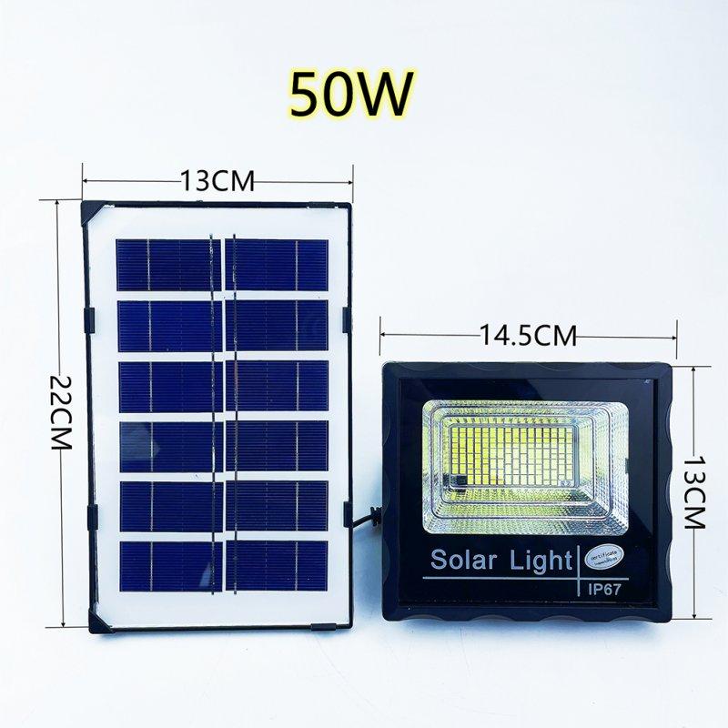 Solar Lights |   Wholesale Outdoor Led Solar Light 5 Brightness Adjustable Ip67 Waterproof High Brightness Flood Lamp Spotlight 50W solar flood light LED Lighting 50W + Solar flood light