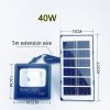 Solar Lights |   Wholesale Outdoor Led Solar Light 5 Brightness Adjustable Ip67 Waterproof High Brightness Flood Lamp Spotlight 50W solar flood light LED Lighting 50W + Solar flood light