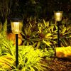 Solar Lights |   Wholesale Outdoor LED Solar Light Ip65 Waterproof 2 Lighting Modes 200LM Ultra Bright Stake Lights For Garden Yard Lawn Backyard Porch Decor White light + warm light LED Lighting Solar Lights