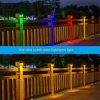 Solar Lights |   Wholesale Outdoor Led Solar Light Ip65 Waterproof Retro Wall Lamp For Yard Patio Garden Pathway Porch Decor Golden light + RGB LED Lighting Golden light + RGB