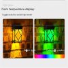 Solar Lights |   Wholesale Outdoor Led Solar Light Ip65 Waterproof Retro Wall Lamp For Yard Patio Garden Pathway Porch Decor Golden light + RGB LED Lighting Golden light + RGB